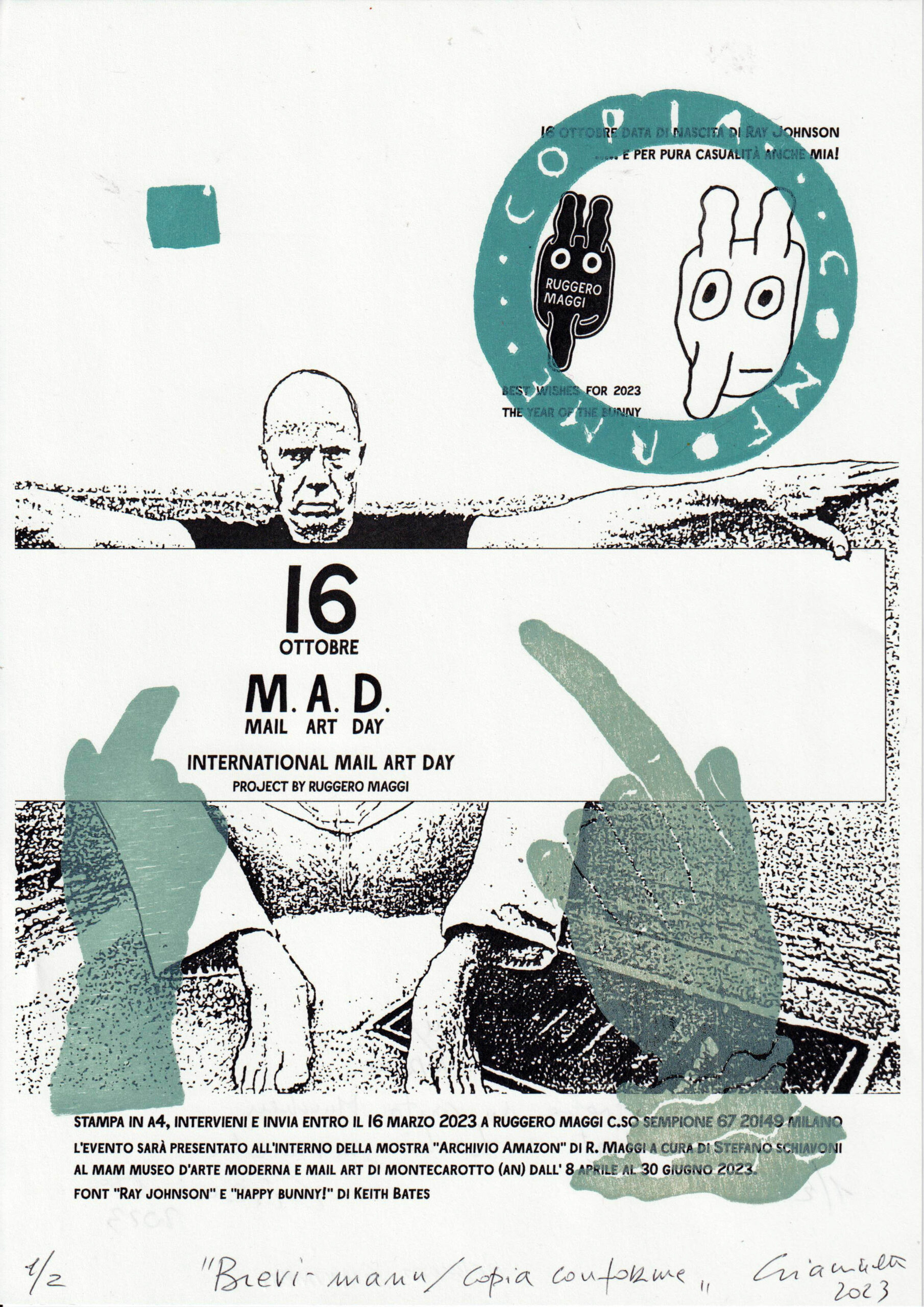 M.A.D. - Mail Art Day: Roberto Gianinetti, Italy