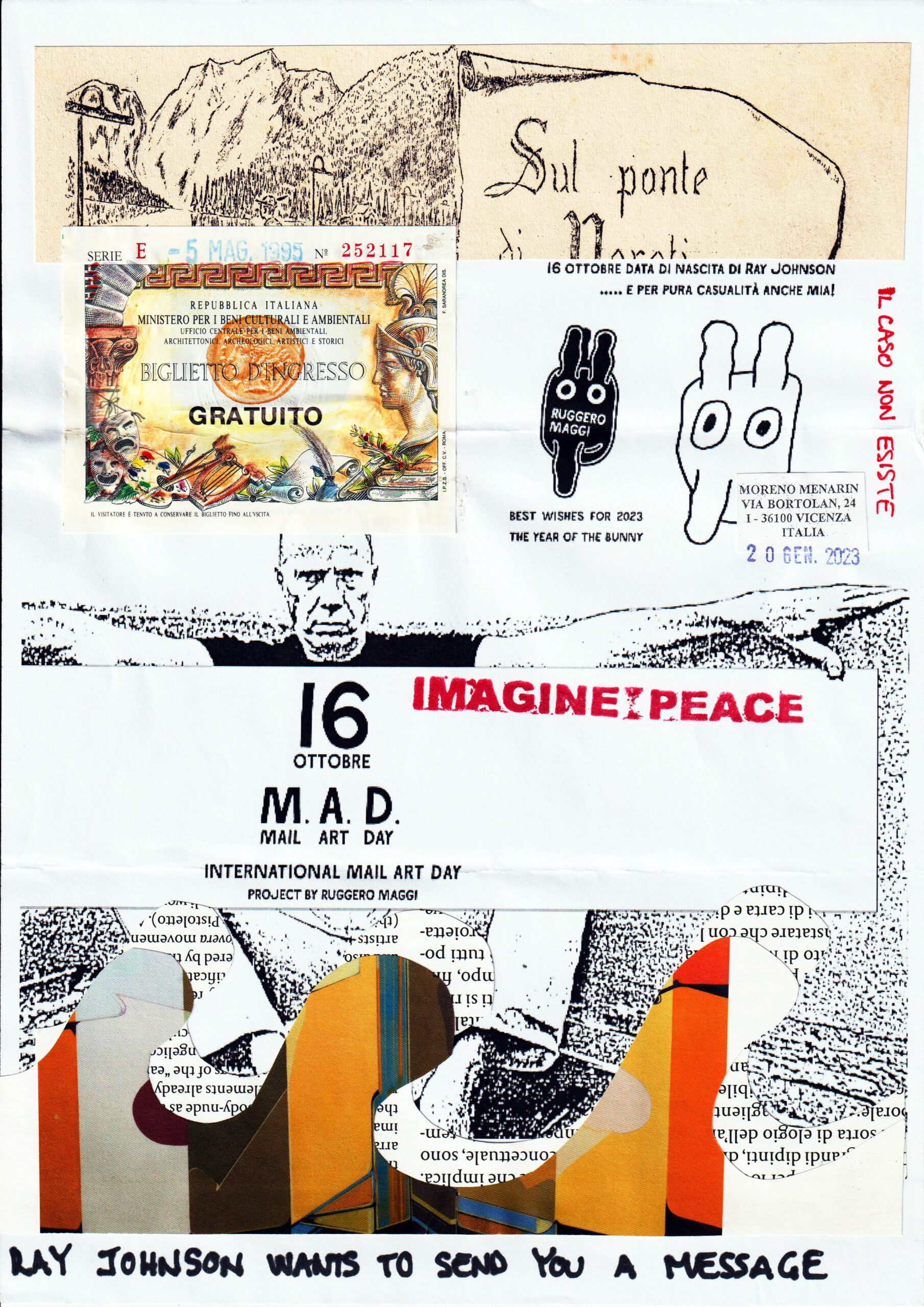 M.A.D. - Mail Art Day: Gioli Paolo + Moreno Menarin, Italy