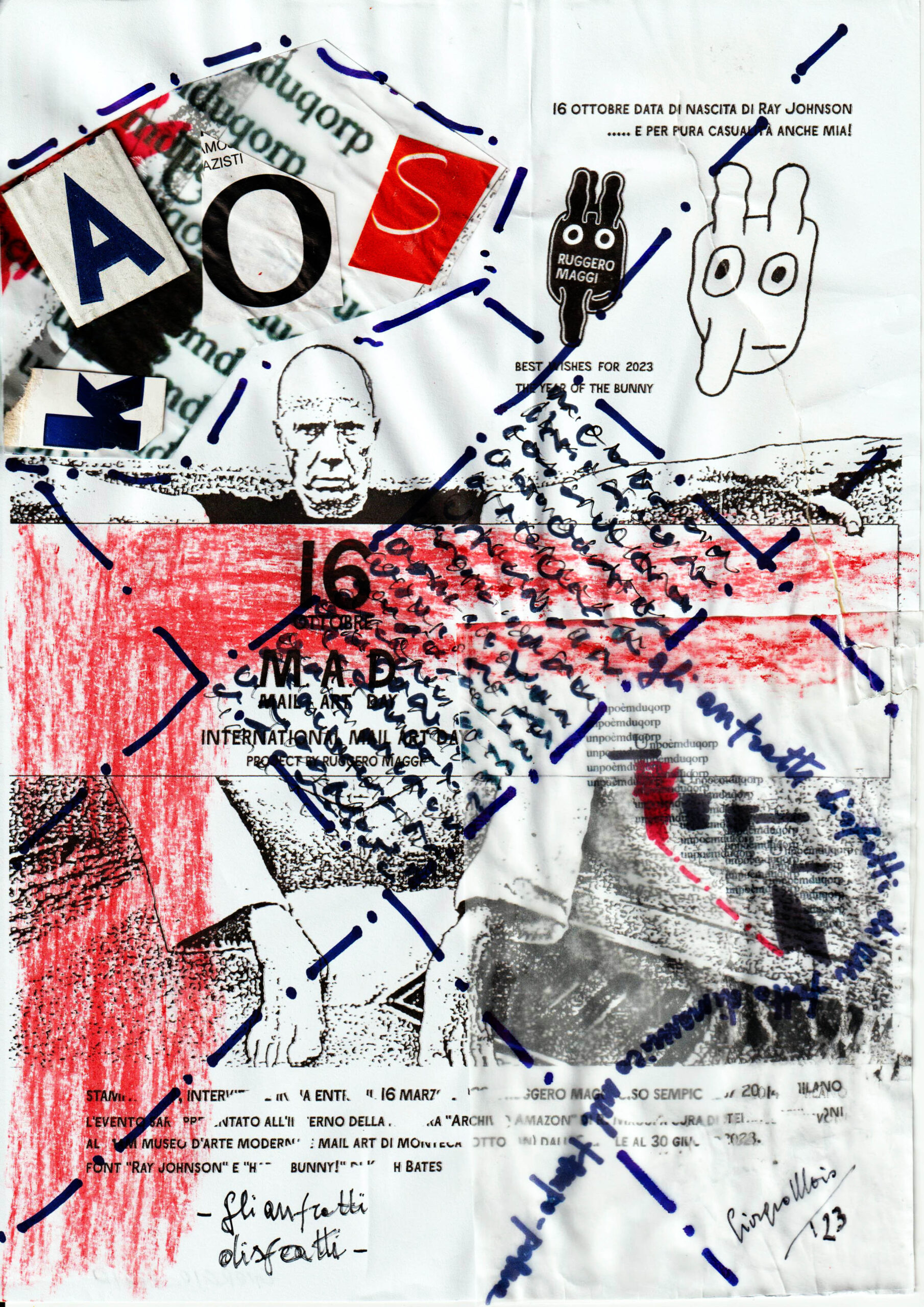 M.A.D. - Mail Art Day: Giorgio Moio, Italy