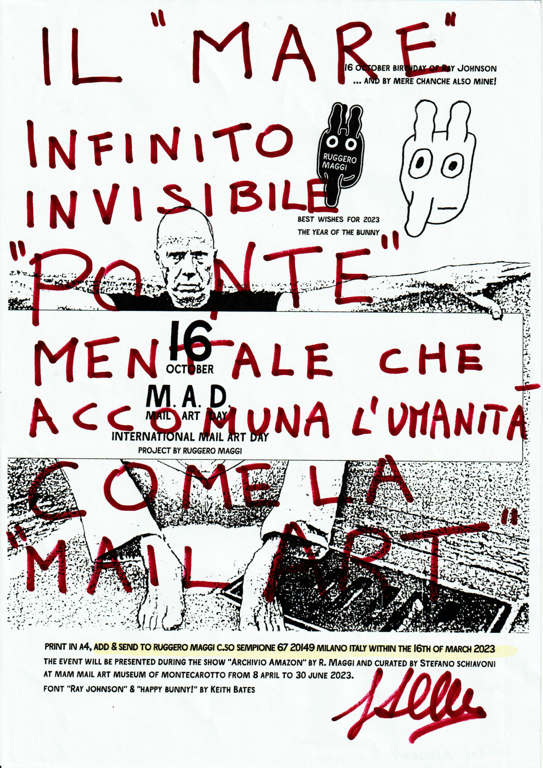 M.A.D. - Mail Art Day: Giosuè Allegrini, Italy