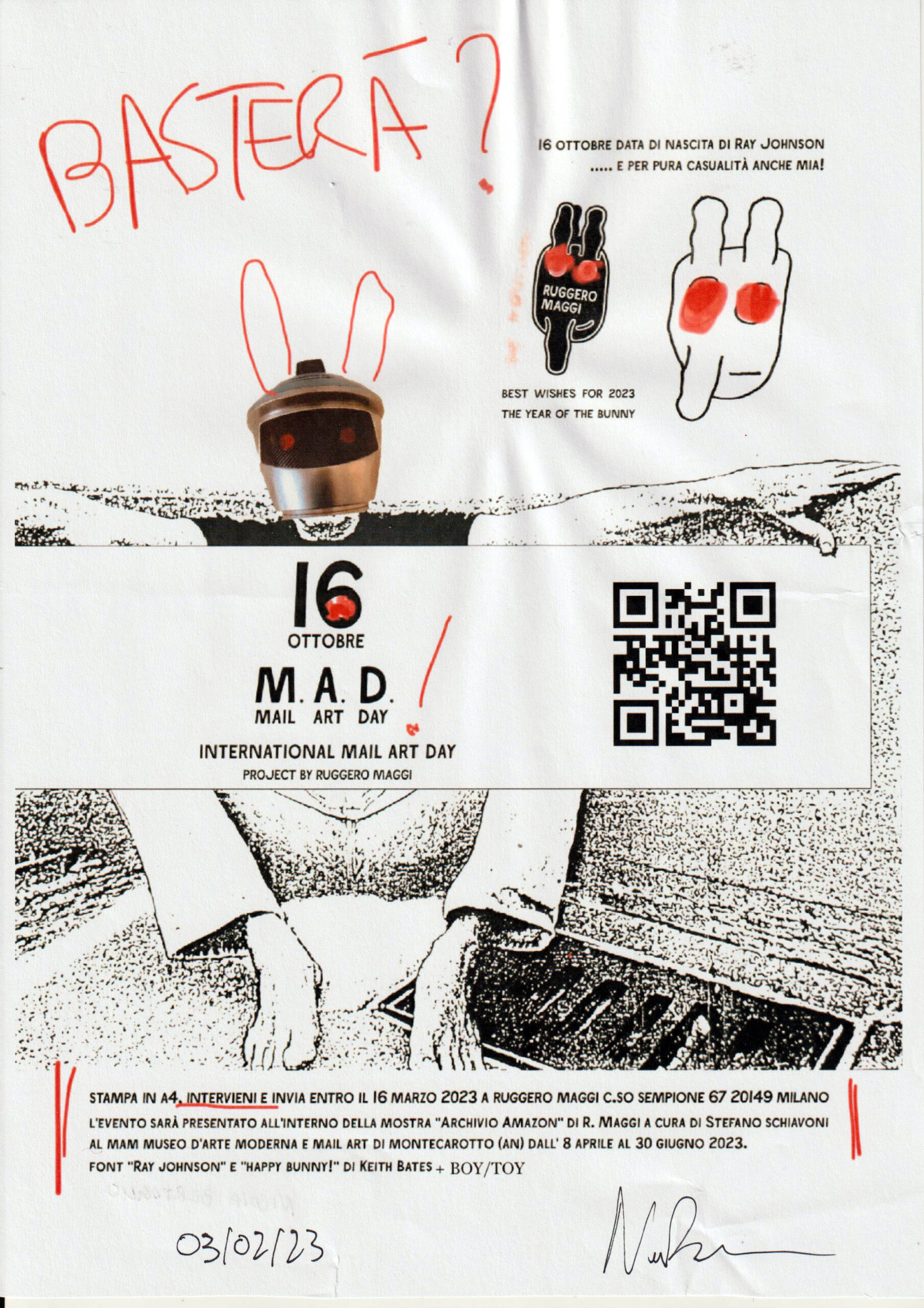 M.A.D. - Mail Art Day: Nicola Bertoglio, Italy